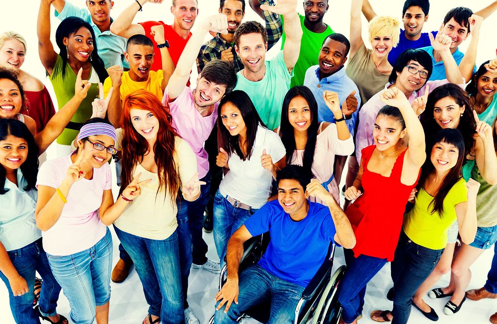 Diversity People Crowd Friends Communication Concept