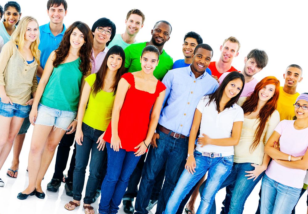 large Group of Student Community People Concept