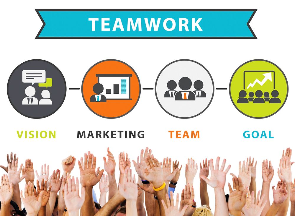 Team Vision Marketing Goal Corporate Teamwork Concept