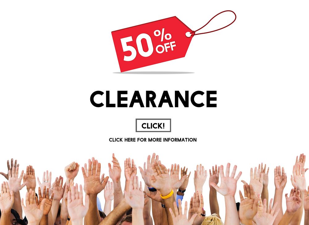 Clearance Promotion Discount Consumer Shopping Concept