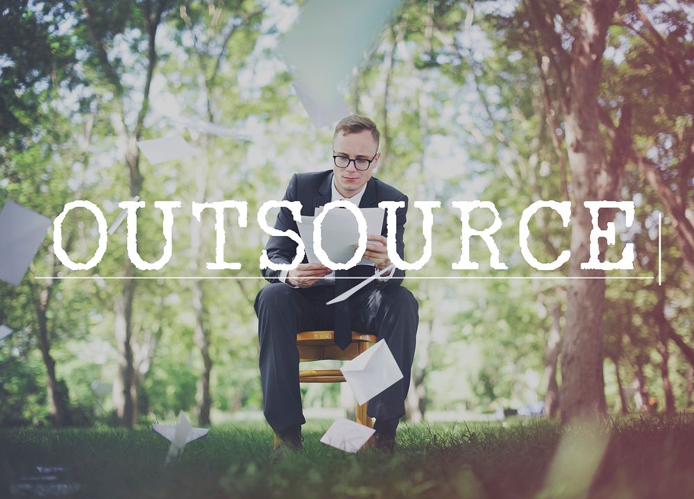 Outsource Contract Business Function Skills Concept