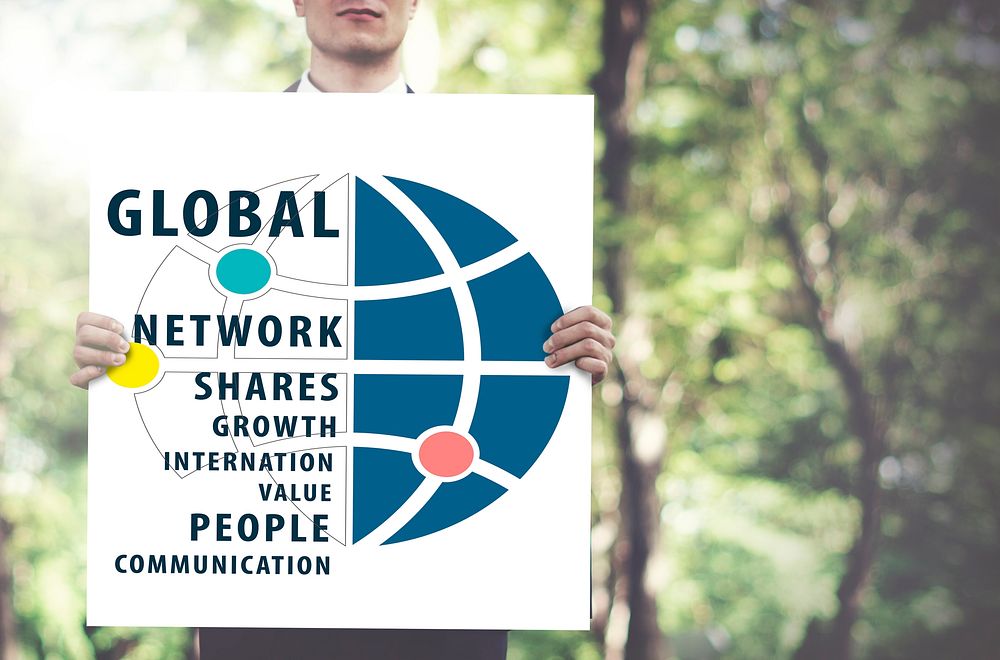 Global Networking Worldwide international Concept