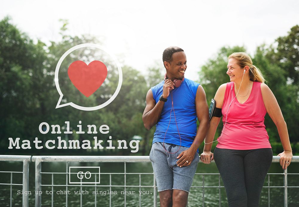 Online Matchmaking Dating Sign Up Concept