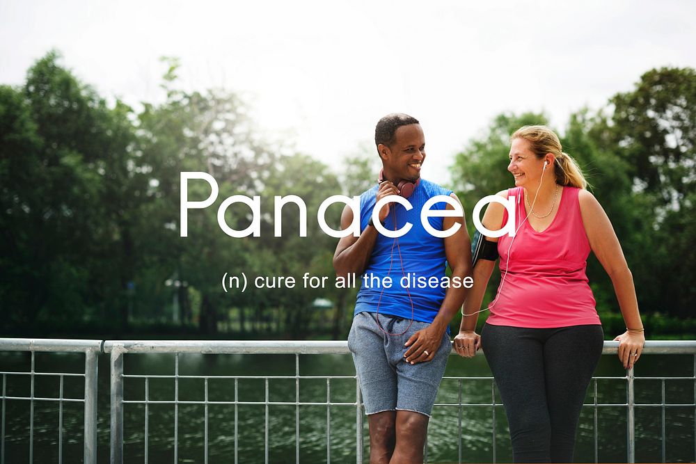 Panacea Cure Diseases Health People Graphic Concept