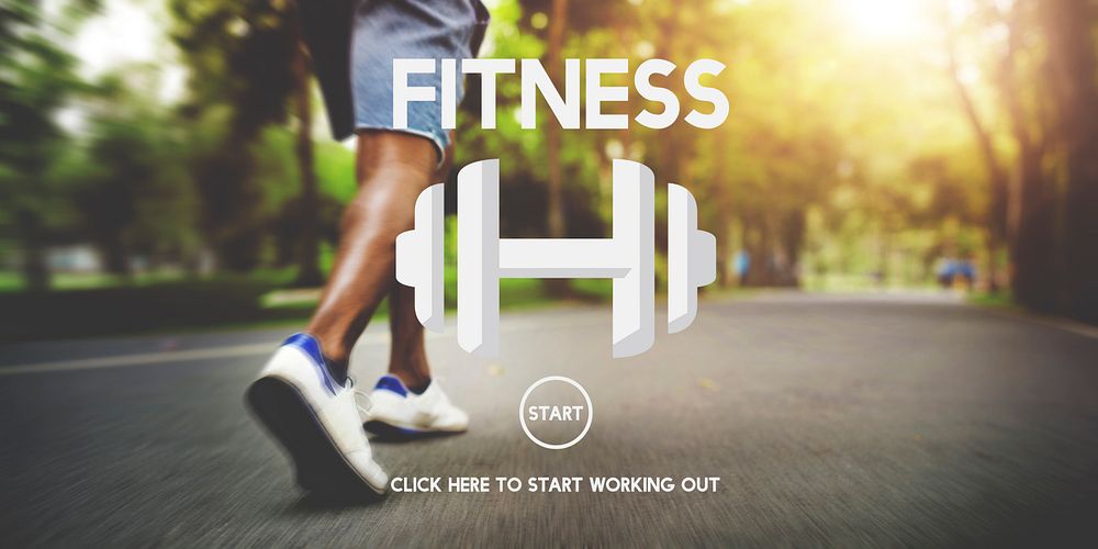 Fitness Gym Exercise Weight Icon Concept