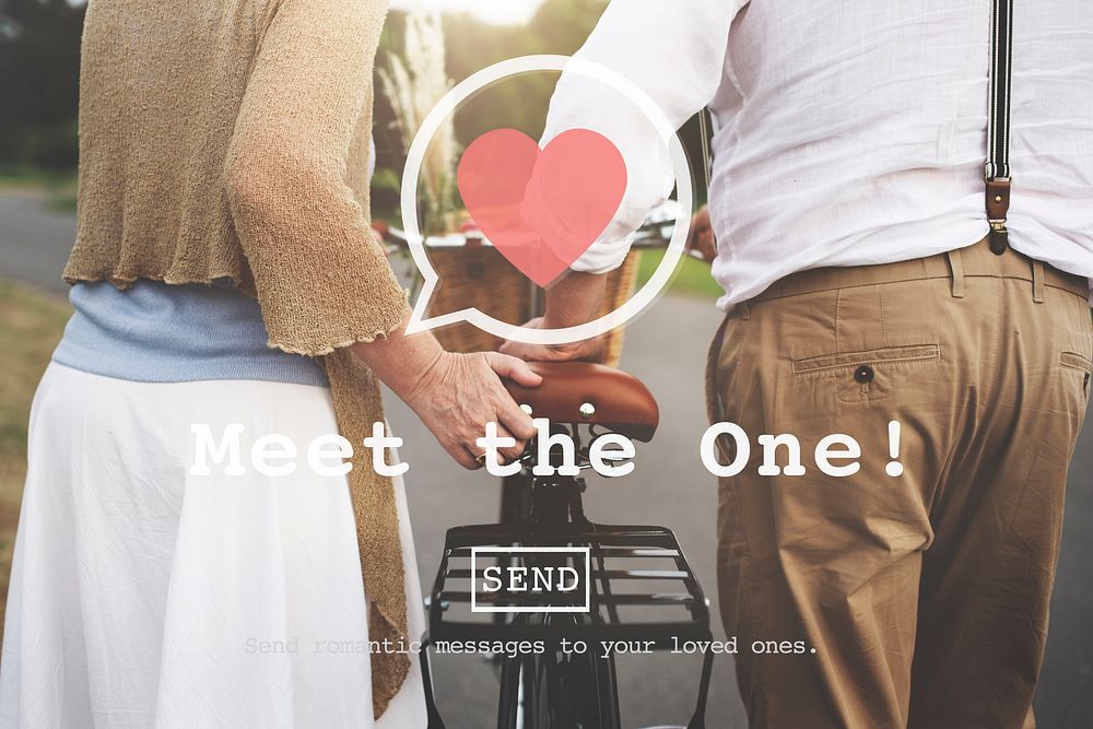 Meet the One Online Matchmaking Sign Up Concept