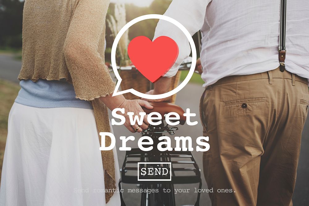 Sweet Dreams Valentine Romance Love Heart Dating Concept