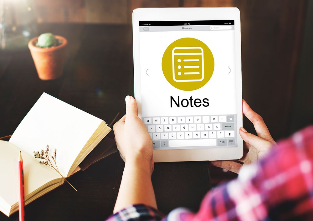 Notes Message Icon Wepage Concept