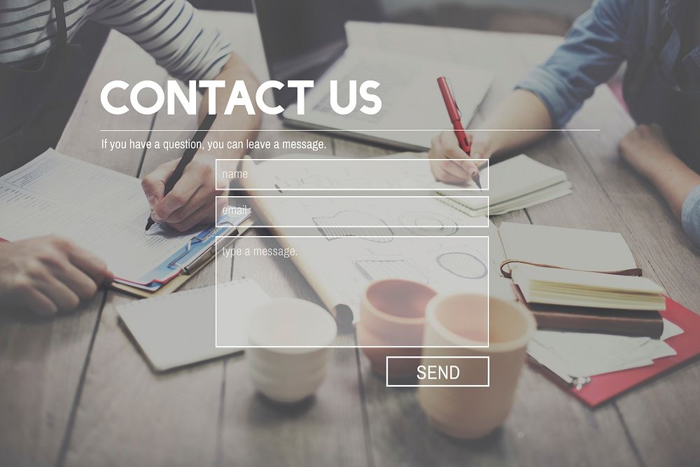 Contact Us Assistance Business Correspondence Concept