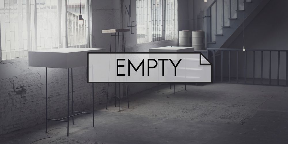 Empty Desolate Room Studio Interior Concept