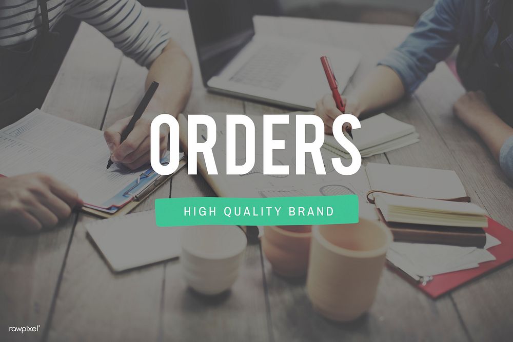 Orders Customer Purchase Merchandise Concept