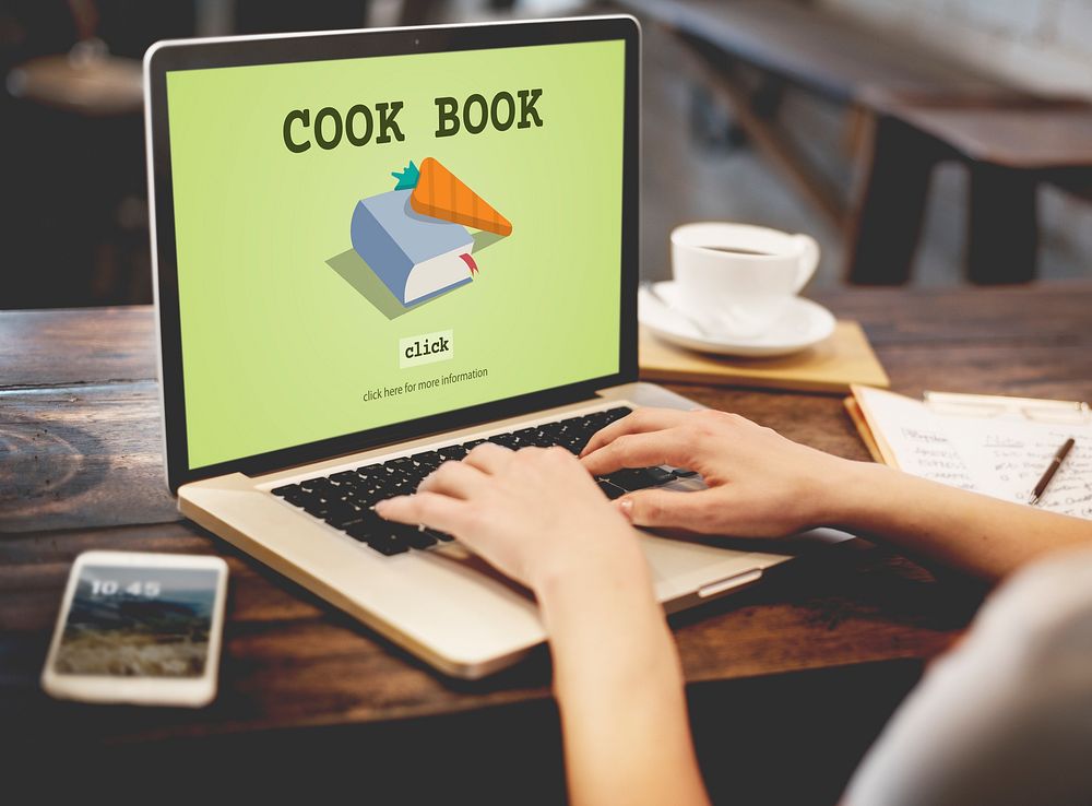 Cook Book Education Meal Preparation Concept