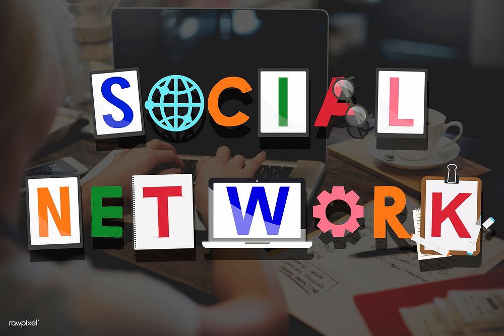 Social Network Social Medai Technology Connected Concept