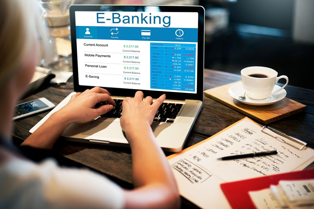 E-Banking Computer Electronic Paying Payment Concept