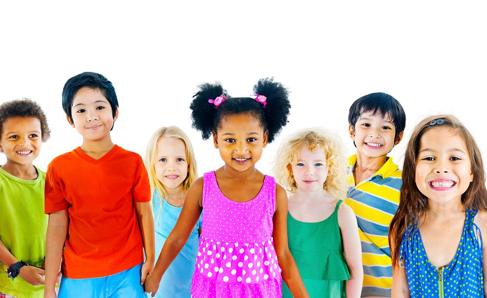 Children Kids Happiness Multiethnic Group Cheerful Concept