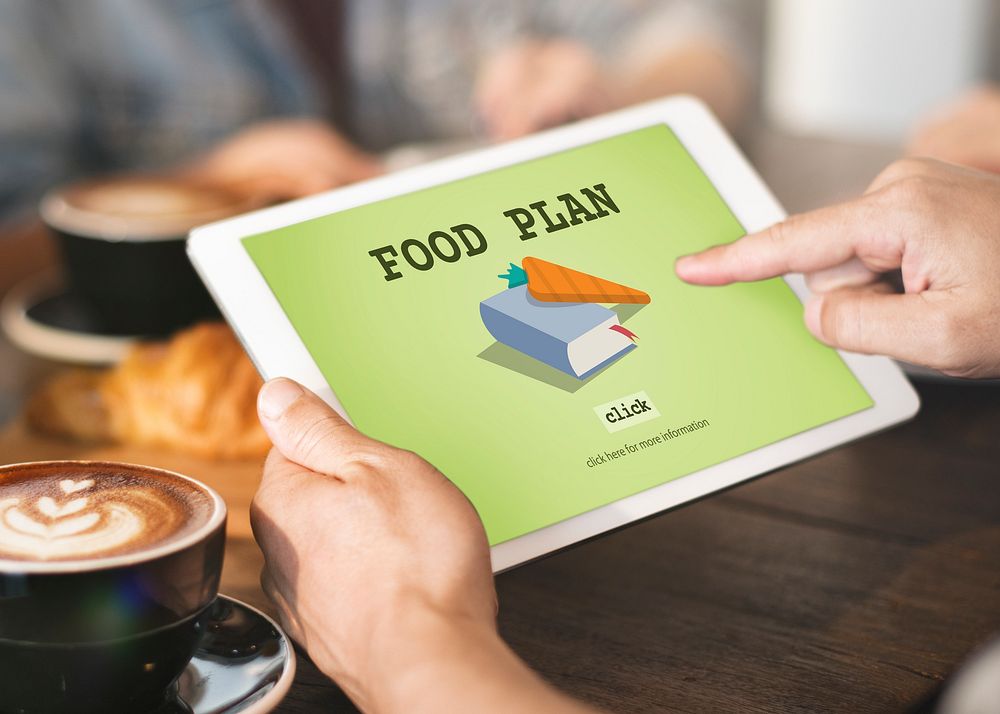 Food Plan Meal Cook Book Concept