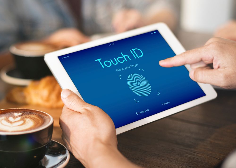Touch ID Access Cyber Digital Security Graphic Concept
