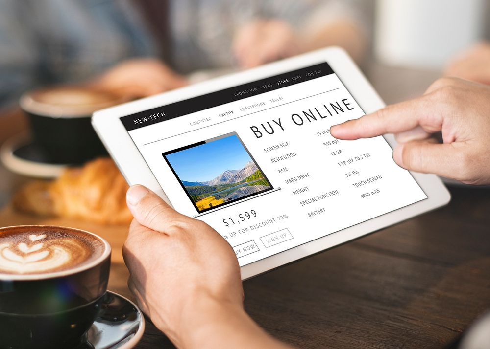 Buy Online Shopping Internet Website Concept