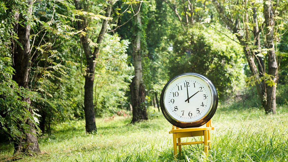 Clock Day 2PM Minute Nature Inspiration Time Concept