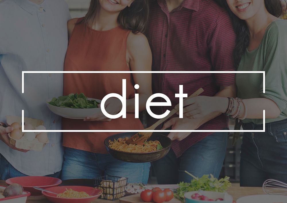 Diet Plan Food Eating Party Celebration Concept
