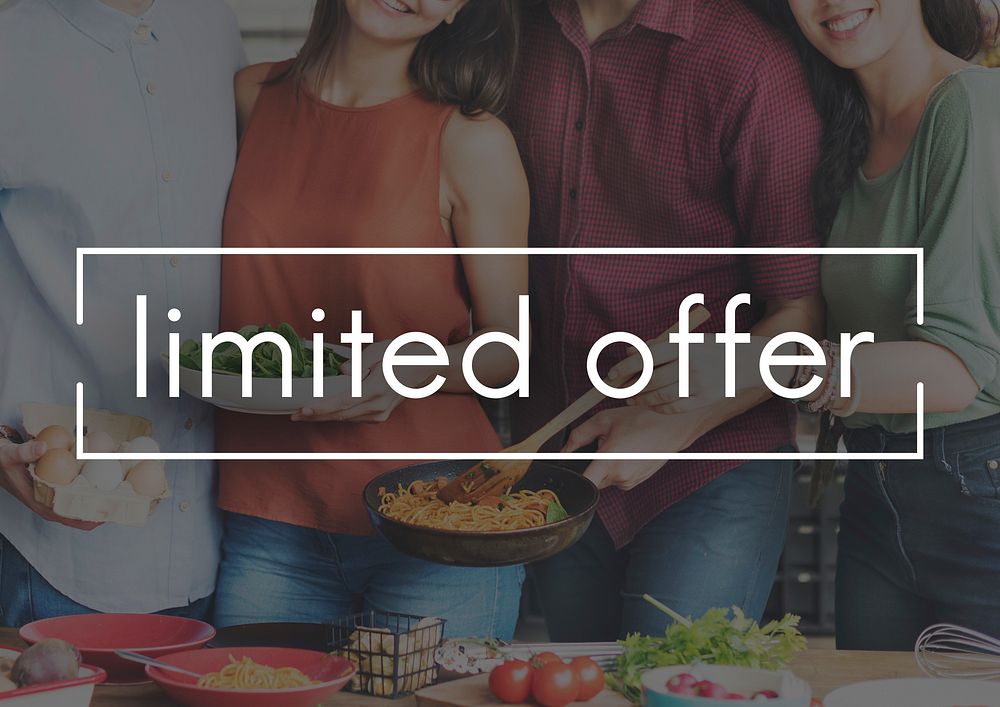 Limited Offer Food Eating Delicious Party Celebration Concept