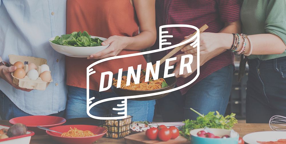 Dinner Food Eating Party Celebration Concept