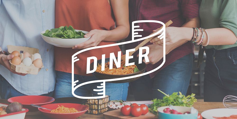 Diner Food Eating Party Celebration Concept