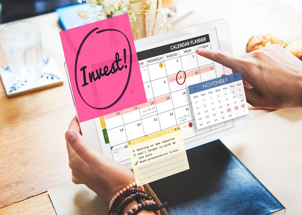 Invest Assets Finance Budgeting Schedule To Do Concept