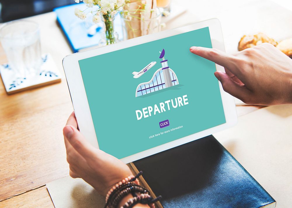 Departure Business Trip Flights Travel Concept