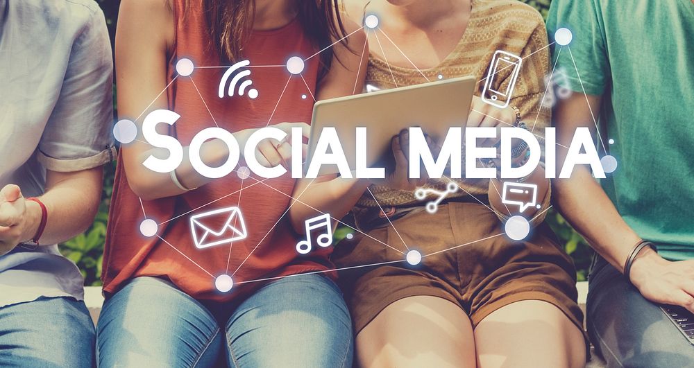 Social Media Connection Graphics Concept
