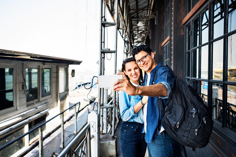 People Travel Destination Journey Togetherness Selfie Concept