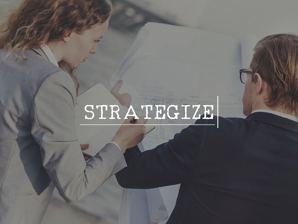 Strategy Strategize Objectives Aims Planning Concept