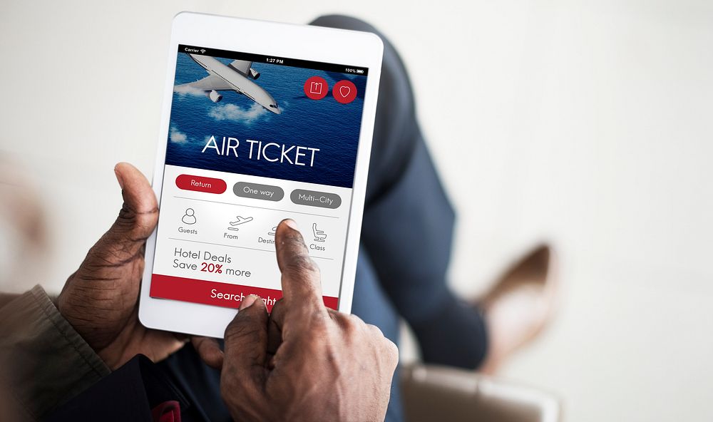 Air Ticket Flight Booking Concept