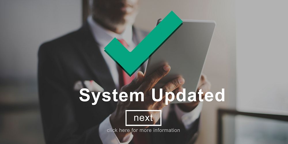 System Updated Upgrade New Internet Data Concept