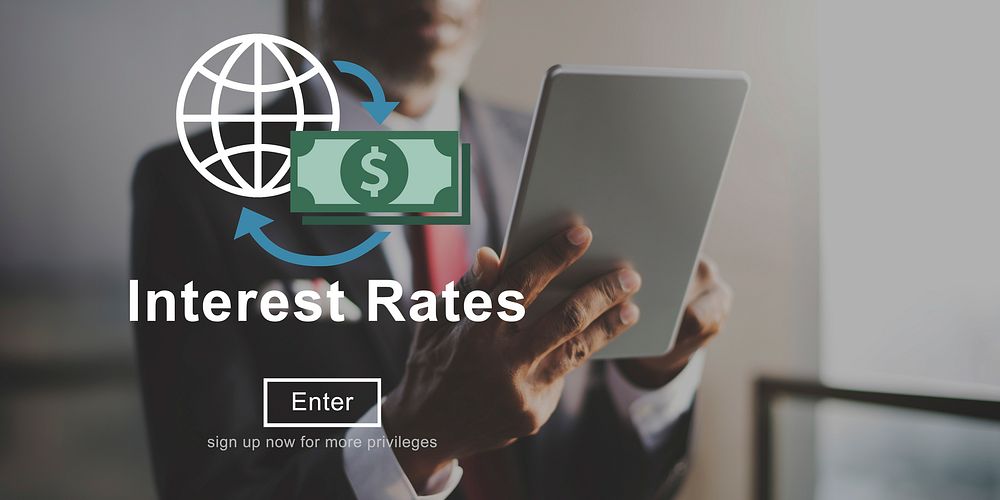 Interest Rates Loan Money Percentage Profit Concept