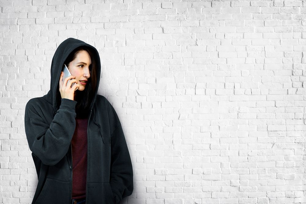 Woman Talking Telecommunication Connection Concept
