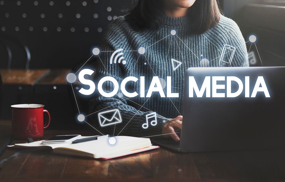 Social Media Connection Graphics Concept