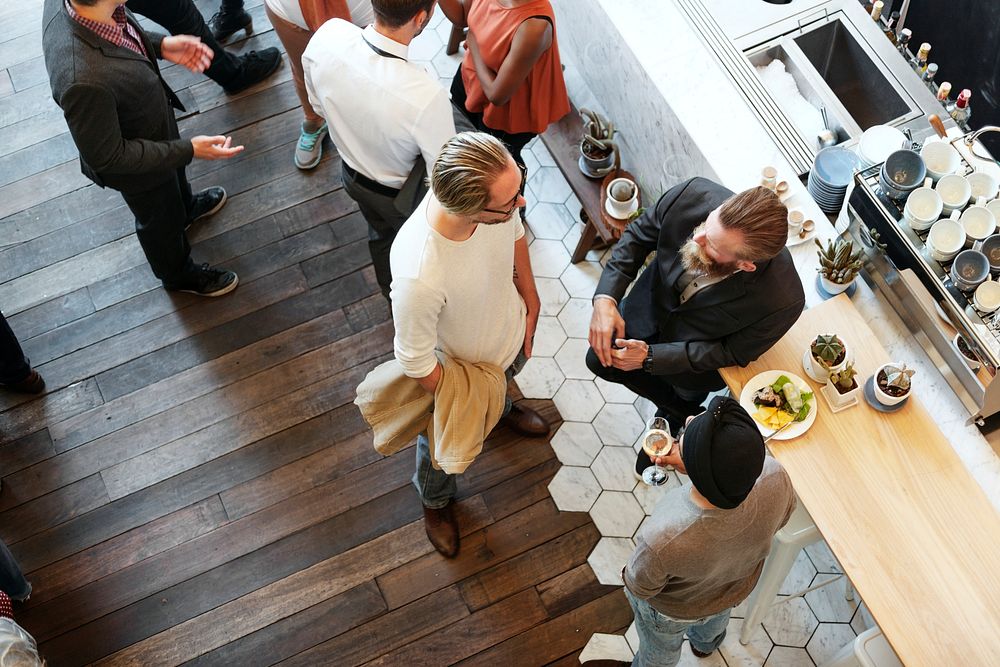 People Meeting Talking Restaurant Lifestyle Concept