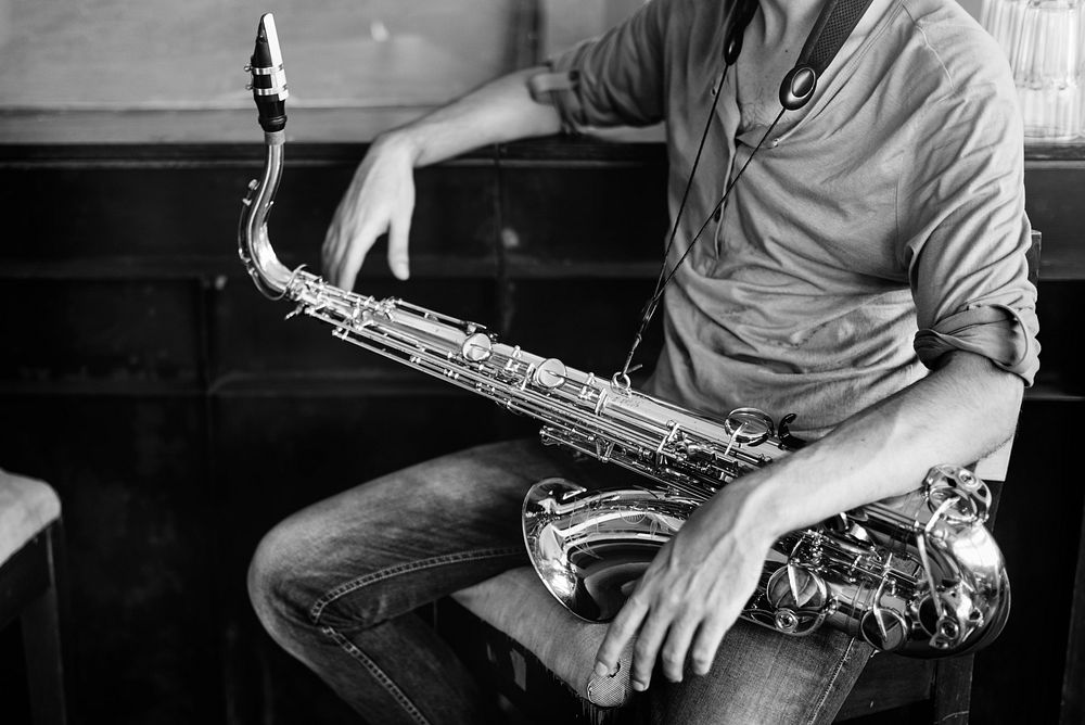 Saxophone Symphony Musician Jazz Instrument Concept