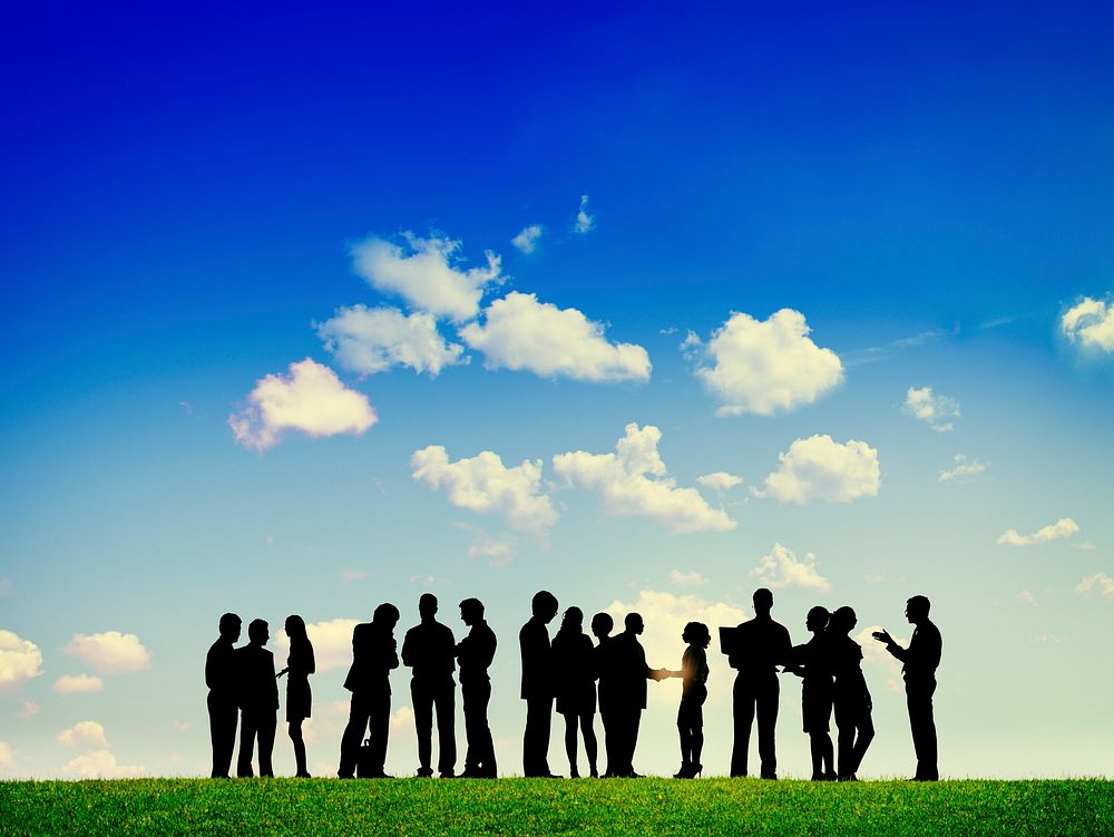 Business Outdoor Team Teamwork Collboration Support Concept
