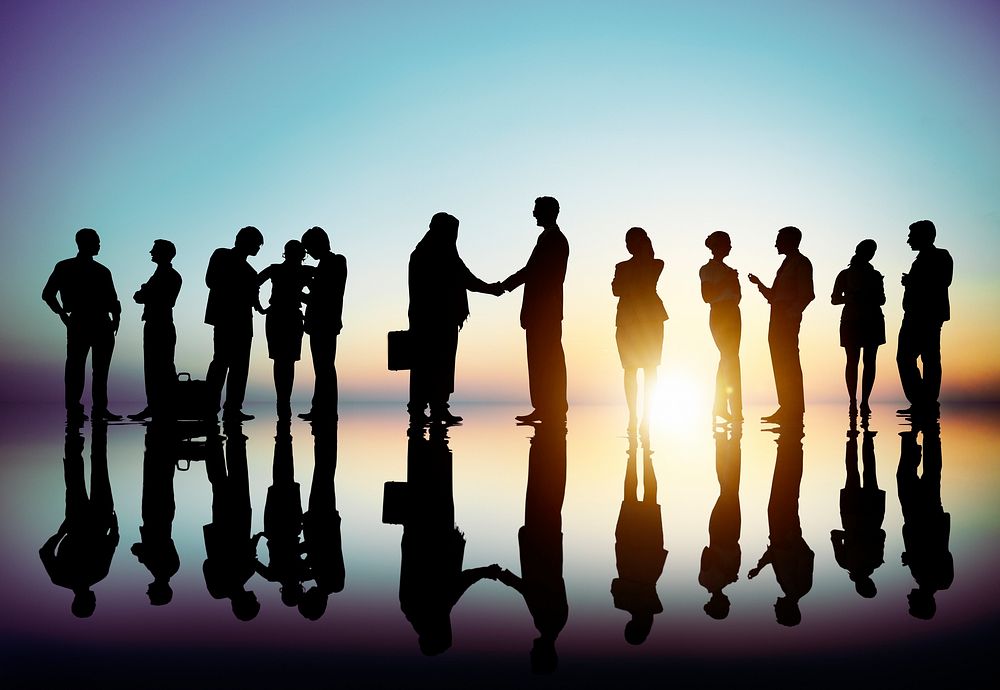 Group of Business People Connection Corporate Concept