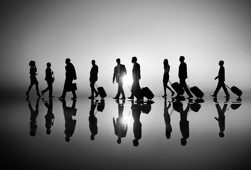 Group of Business People Traveling