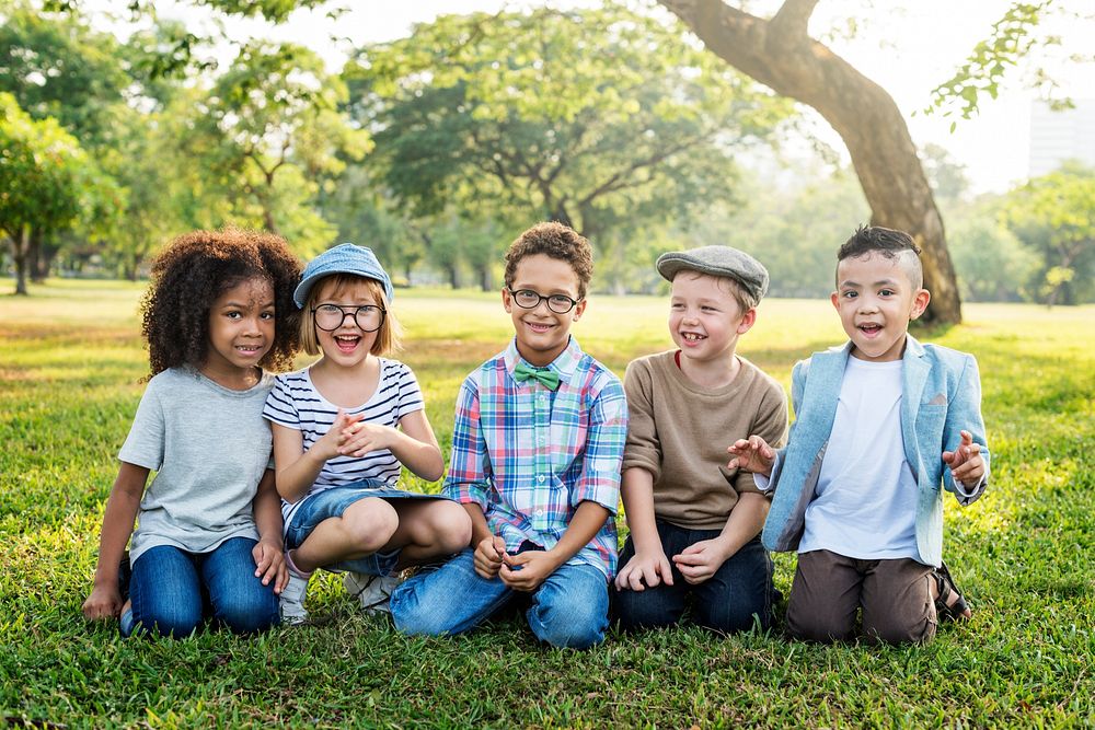 Casual Children Cheerful Cute Friends Kids Joy Concept