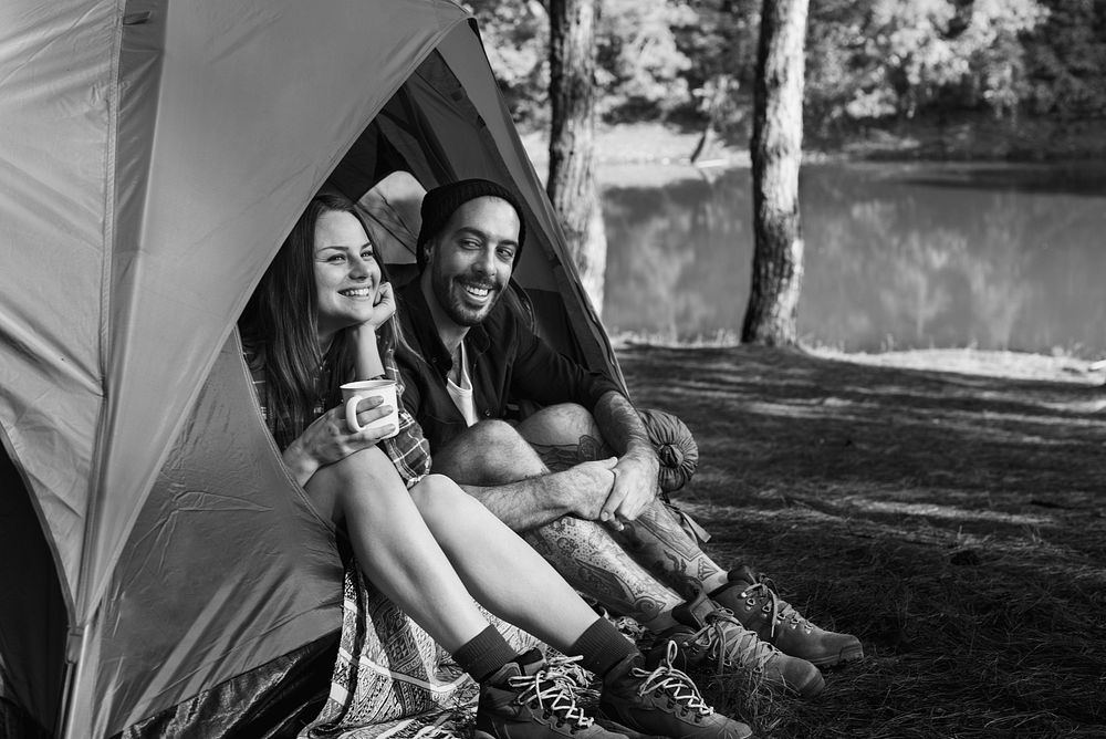 Tent Journey Backpacker Camper Travel Trip Concept