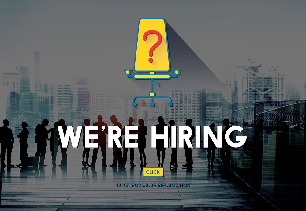 We're Hiring Job Search Occupation Recruitment Concept