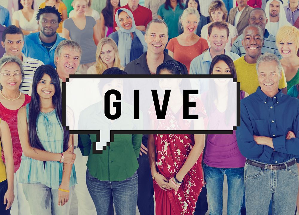 Diversity Group of People Donate Give Concept