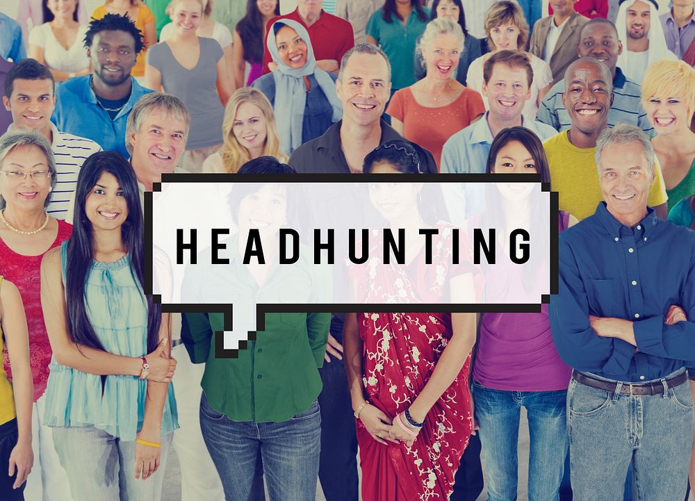Headhunting Hiring Employment Diversity Crowd Concept