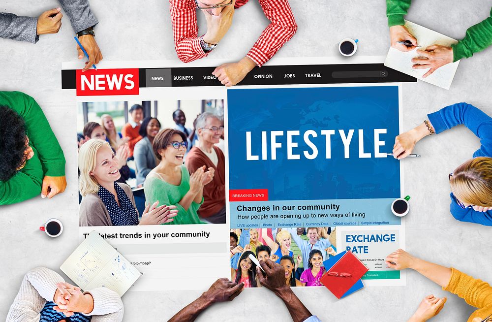 Lifestyle Behaviour News Feed Article Concept
