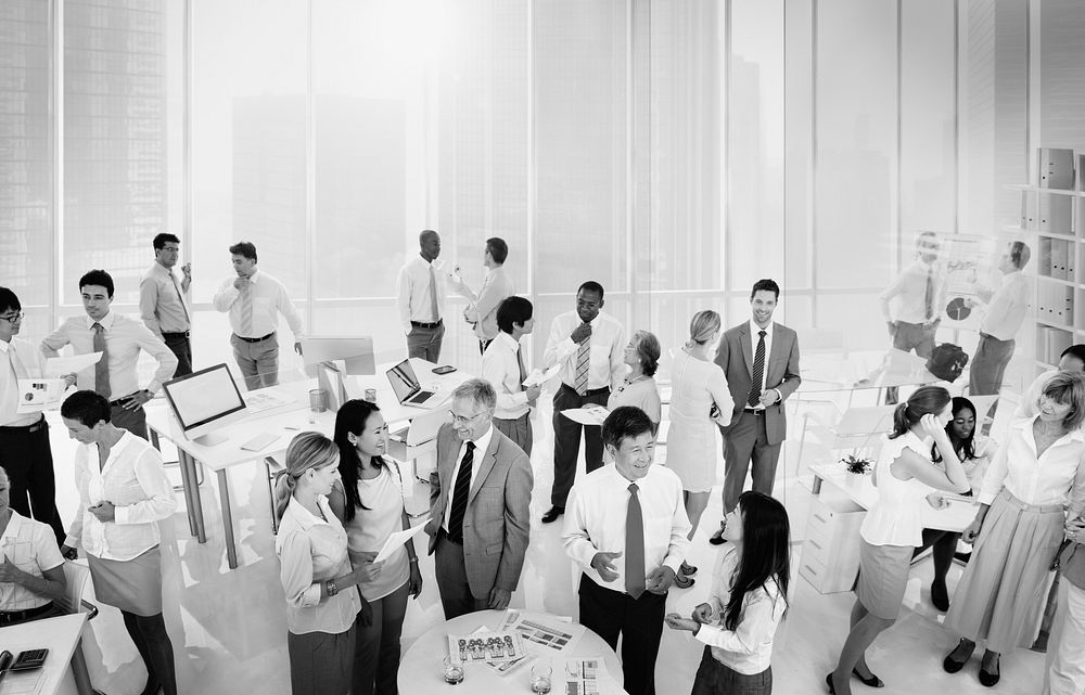 Group of Business People Meeting in the Office