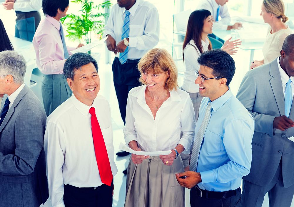 Business People Conversation Communication Talking Team Concept
